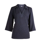 Blusa manga 3/4 DUPLAN lisa para mujer