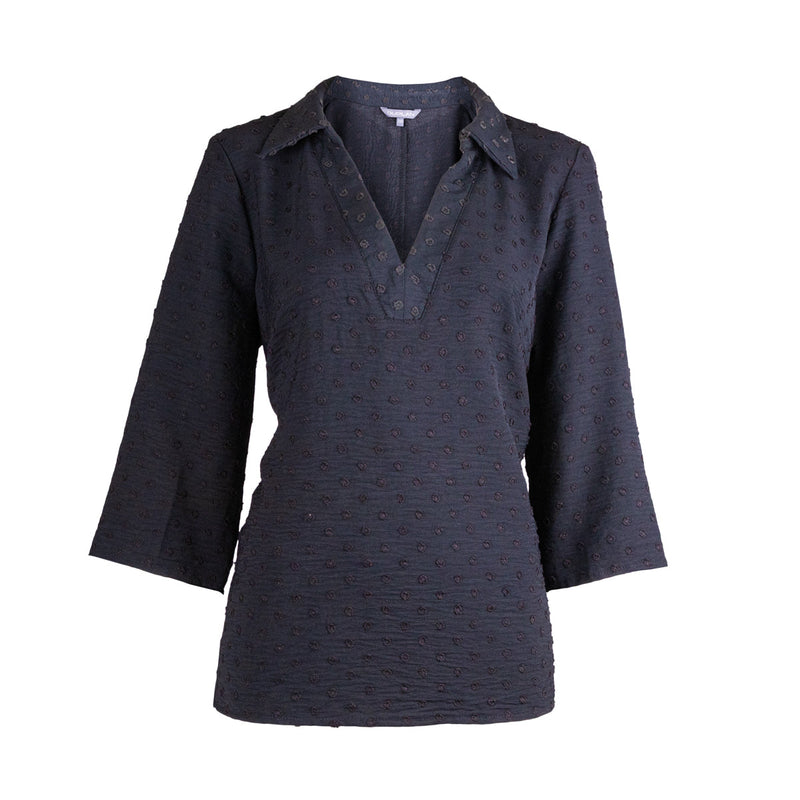 Blusa manga 3/4 DUPLAN lisa para mujer