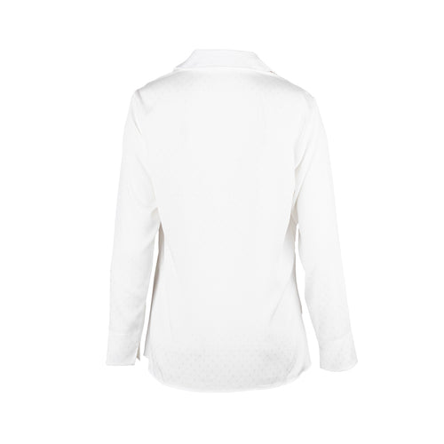 Blusa cuello camisero ALEXIS lisa para dama