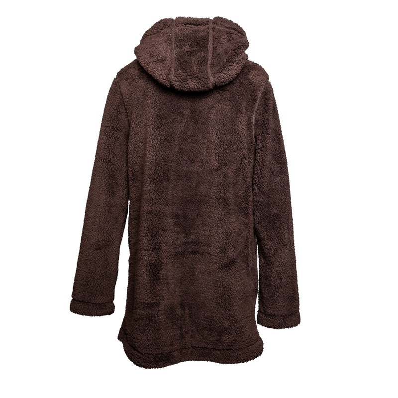 Chamarra larga reversible GREENLANDER de fleece para dama