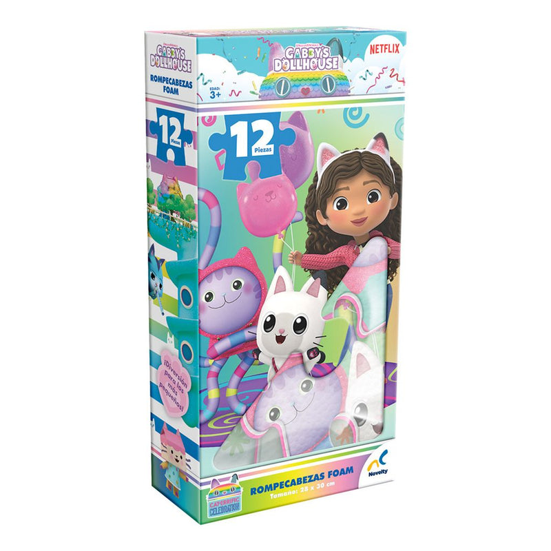 Rompecabezas Foam Gabbys Doll House de 12 Piezas