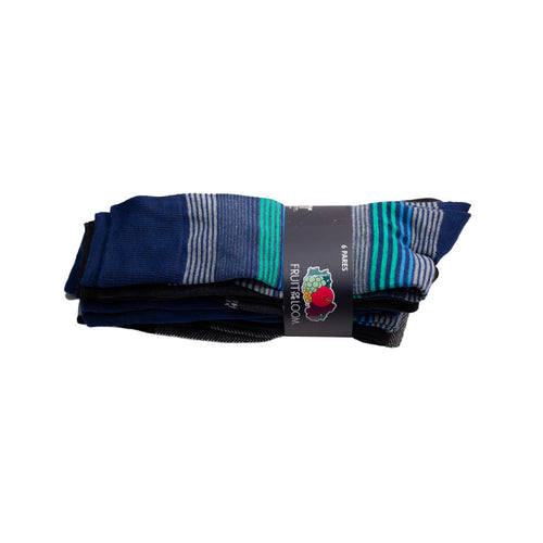 6Pack calcetines formales FRUIT OF THE LOOM largos para hombre