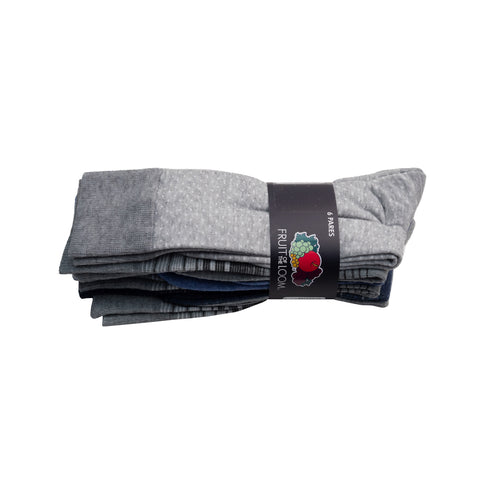 6Pack calcetines formales FRUIT OF THE LOOM largos para hombre