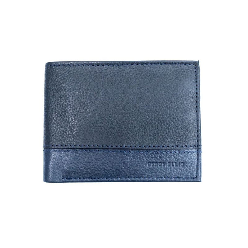 Billetera de piel PERRY ELLIS doble color para hombre