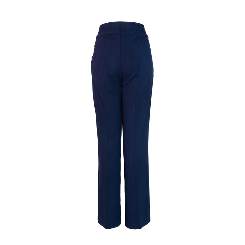 Pants liso FOLEYS elástico en cintura, bolsas en costados para mujer
