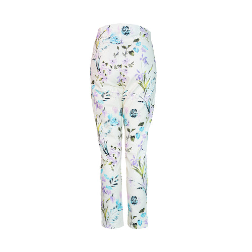 Pantalón estampado floral ALEXIS cintura media y pierna skinny para mujer