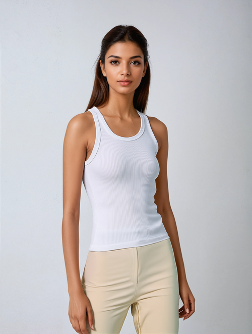 Pantalón liso ALEXIS cintura media y pierna skinny para mujer