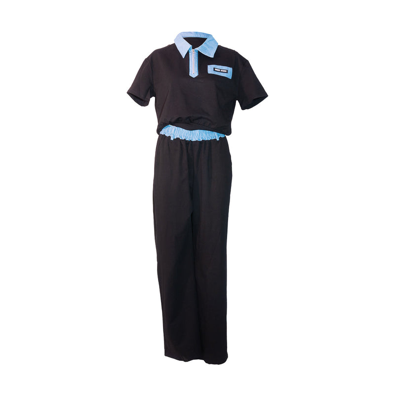 Conjunto blusa y pantalón STREET GLAM bicolor para mujer