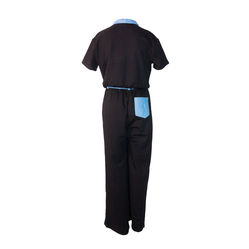 Conjunto blusa y pantalón STREET GLAM bicolor para mujer