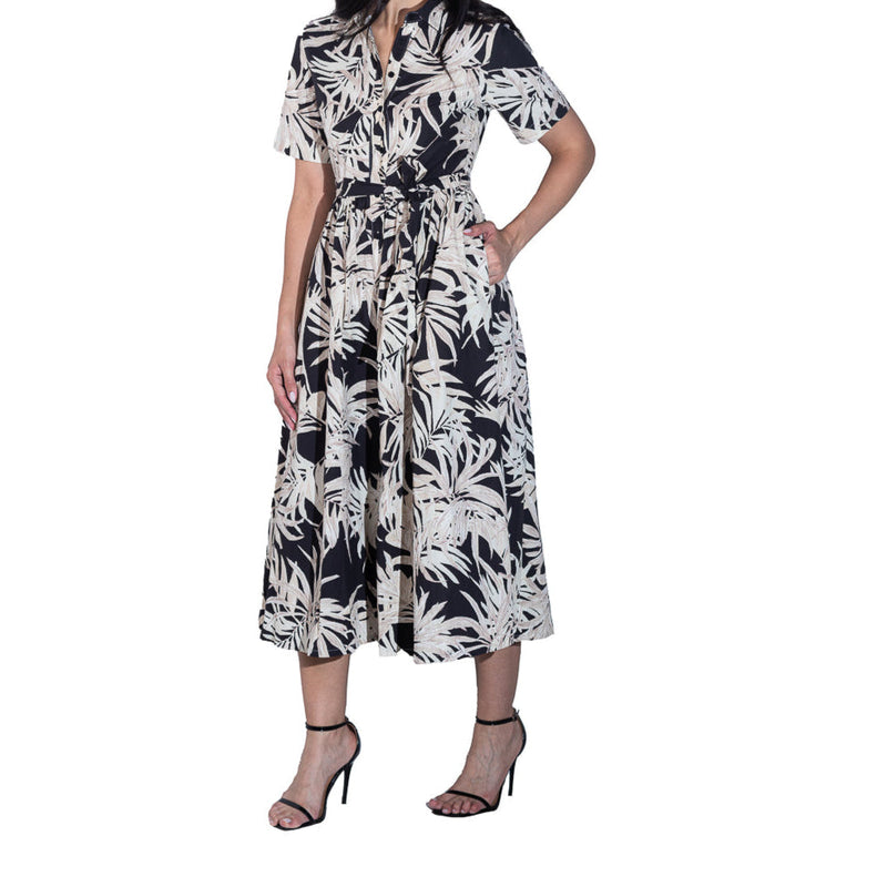 Vestido estampado STREET GLAM con cinta para dama