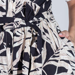 Vestido estampado STREET GLAM con cinta para dama