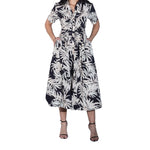 Vestido estampado STREET GLAM con cinta para dama