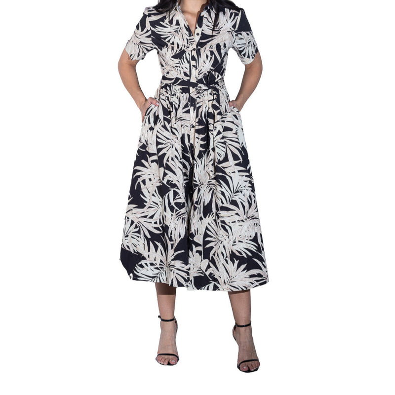 Vestido estampado STREET GLAM con cinta para dama