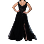 Vestido de fiesta STREET GLAM con abertura para dama