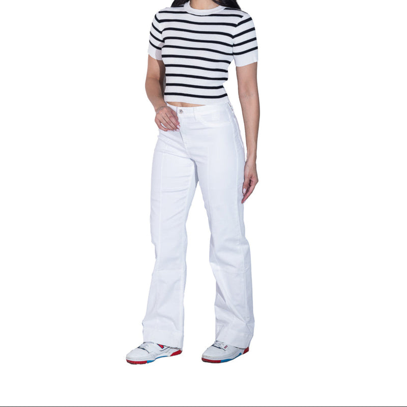 Pantalón de gabardina FOLEYS con bolsas traseras para dama