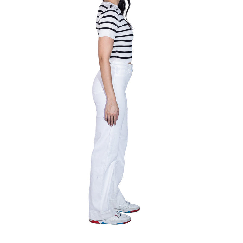 Pantalón de gabardina FOLEYS con bolsas traseras para dama