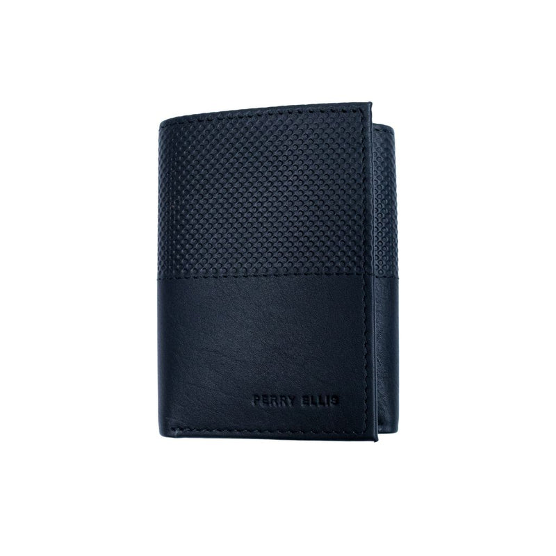 Billetera de piel PERRY ELLIS vertical formal para hombre