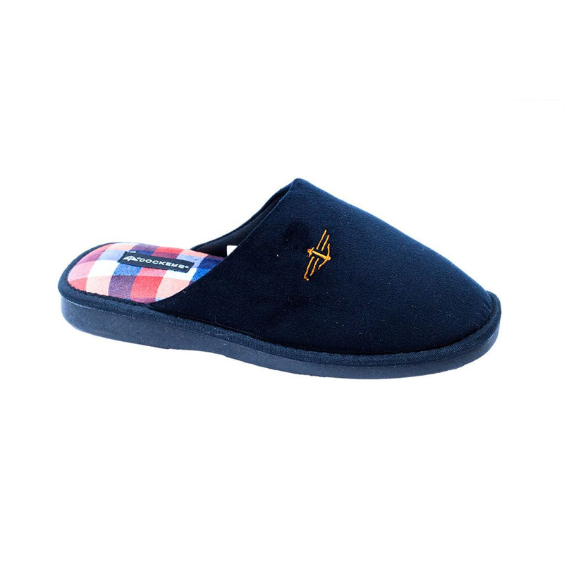 Pantuflas cómodas DOCKERS con plantilla acolchada y forro de cuadros para hombre