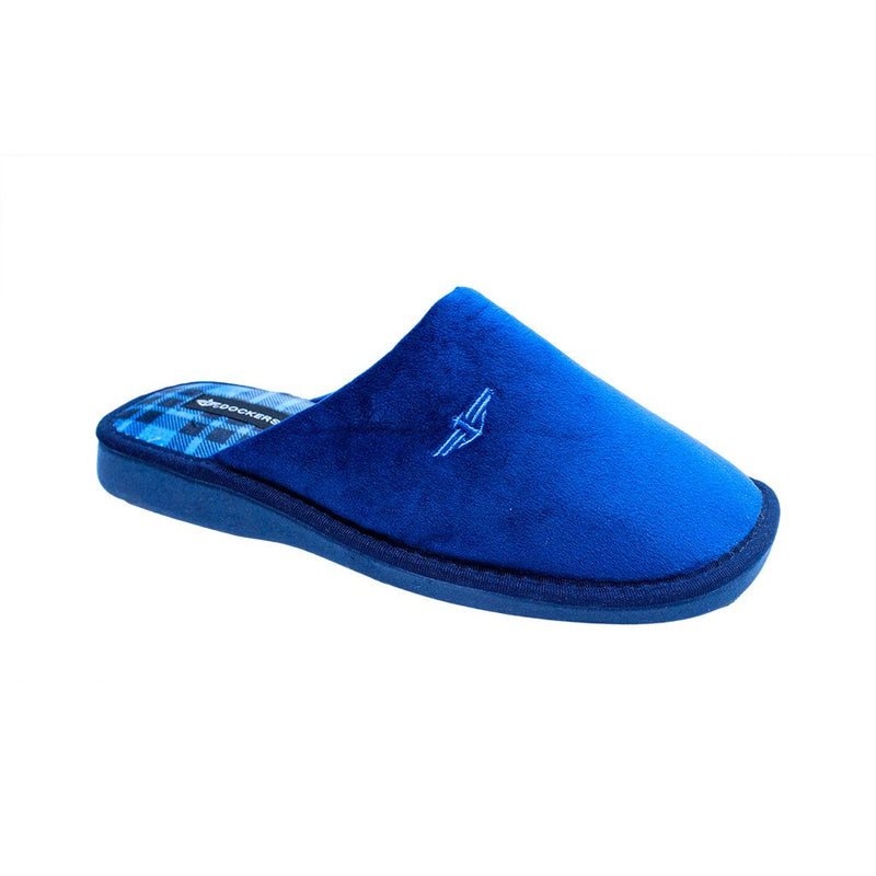 Pantuflas cómodas DOCKERS con plantilla acolchada y forro de cuadros para hombre