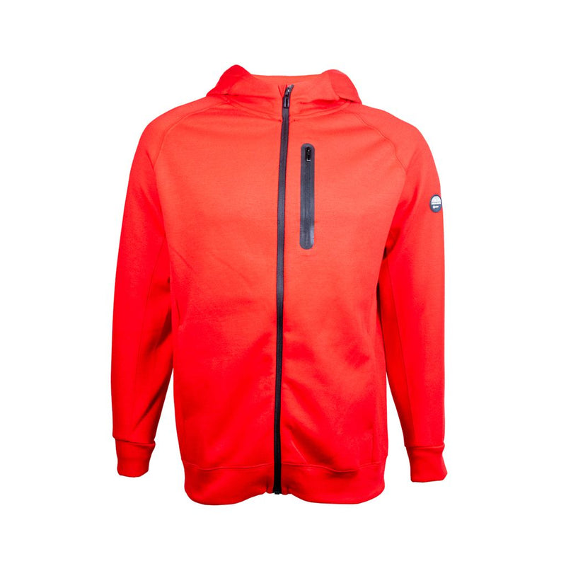 Sudadera abierta con capucha G.AMERICAN volsa vertical en pecho y bolsas laterales para hombre