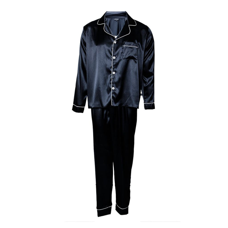 Pijama tipo seda JEVEC 2 piezas para hombre