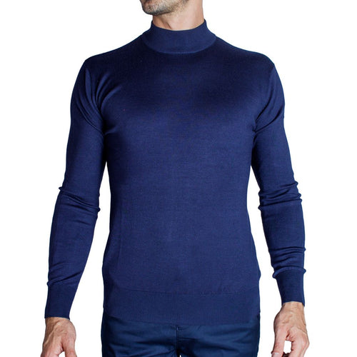 Sueter cuello mock GENERRA manga larga y tejido para hombre