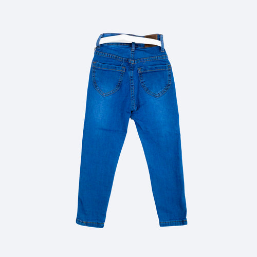Pantalón de mezclilla CAPRICHOS con cinturón para niña