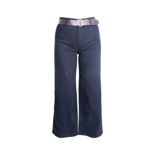 Pantalon de gabardina STREET GLAM corte flare con cinturon para dama