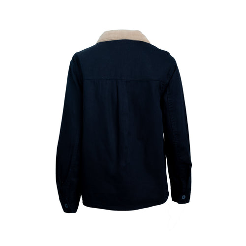 Camisola de gabardina STREET GLAM con cuello de pana para dama