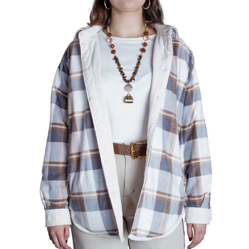 Chamarra doble vista STREET de pana y con bolsillos maxi para mujer