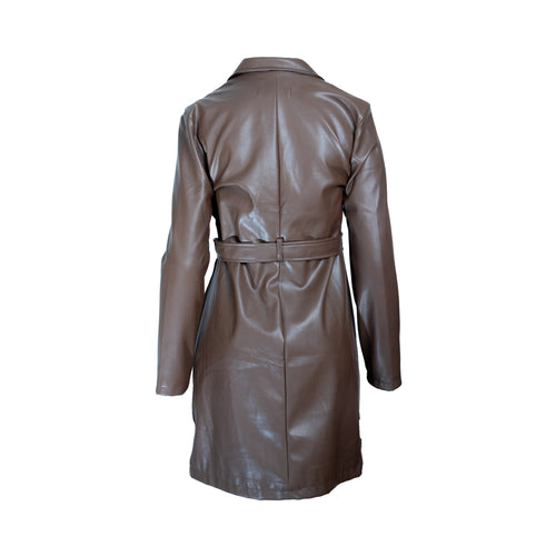 Gabardina formal BANANA larga con botones ocultos para hombre