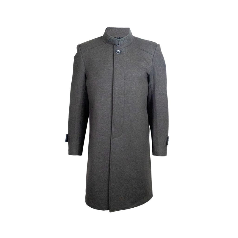 Abrigo formal cuello redondo BANANA LIMÓN largo para hombre