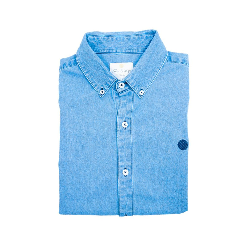 Camisa casual MR.ORTEGA botton down manga larga para hombre