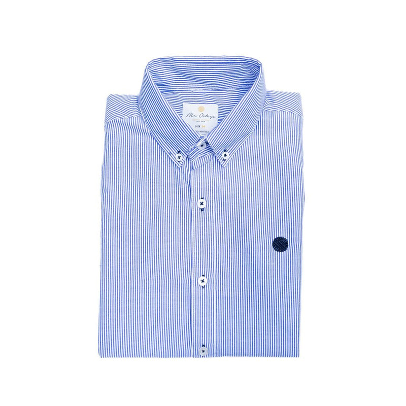 Camisa casual MR.ORTEGA botton down manga larga para hombre