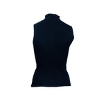 Blusa tejida STREET GLAM cuello mock sin manga