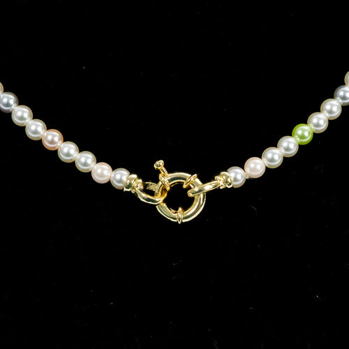 Set de collares de perlas ARETTE finos con detalles plateados