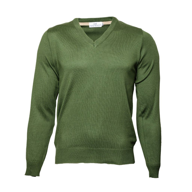Sueter formal cerrado OSCAR FRANCO cuello en "V" para hombre