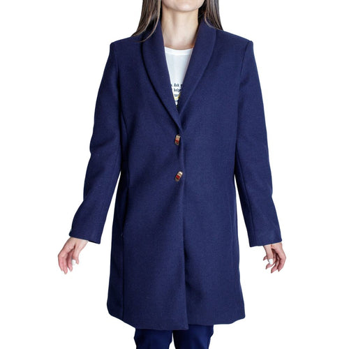 Abrigo formal SHYLA largo con bolsillos estampado para mujer