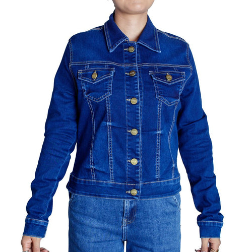 Chamarra tipo mezclilla ASPIK casual para mujer