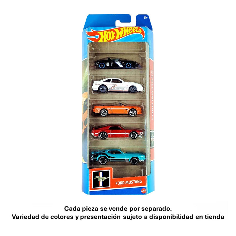 HOT WHEELS PACK DE 5 AUTOS 1806