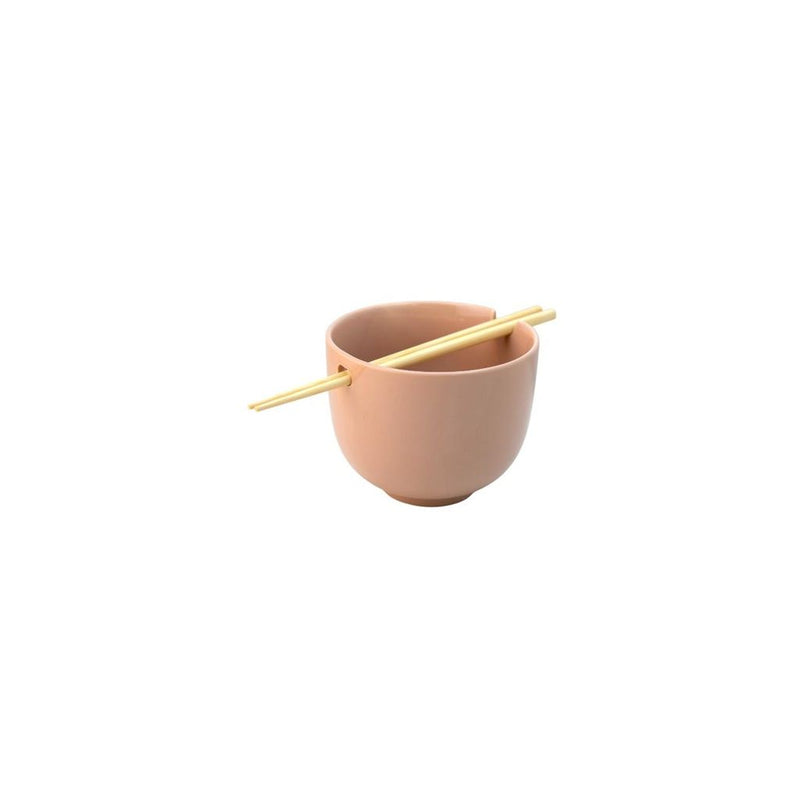 RAMEN BOWL C/PALILLOS ROSA 600 1744-81