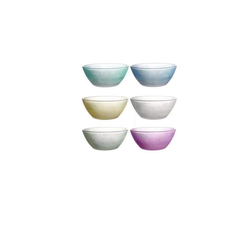 SET 6 BOWLS VIDRIO COLORES M125-DA0010