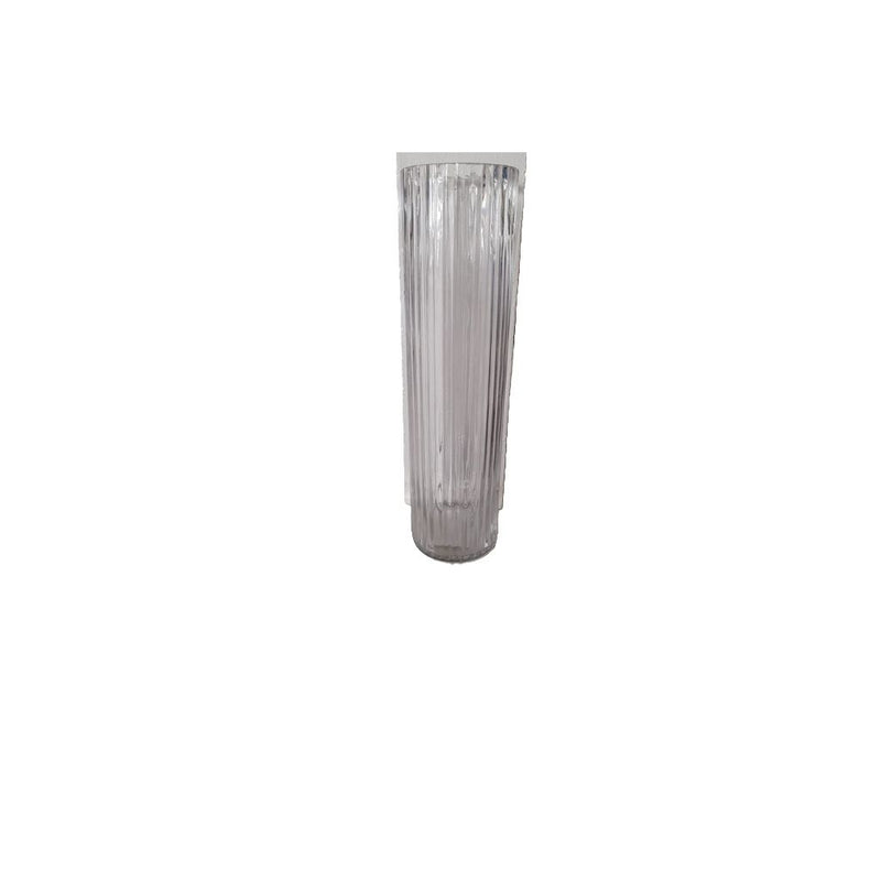 FLORERO DE VIDRIO RAYAS 30 CM XD2218-30