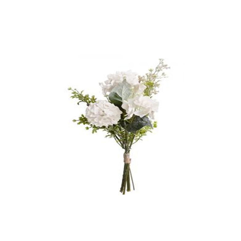 Ramo de Flores Artificial de Hortensia Crema