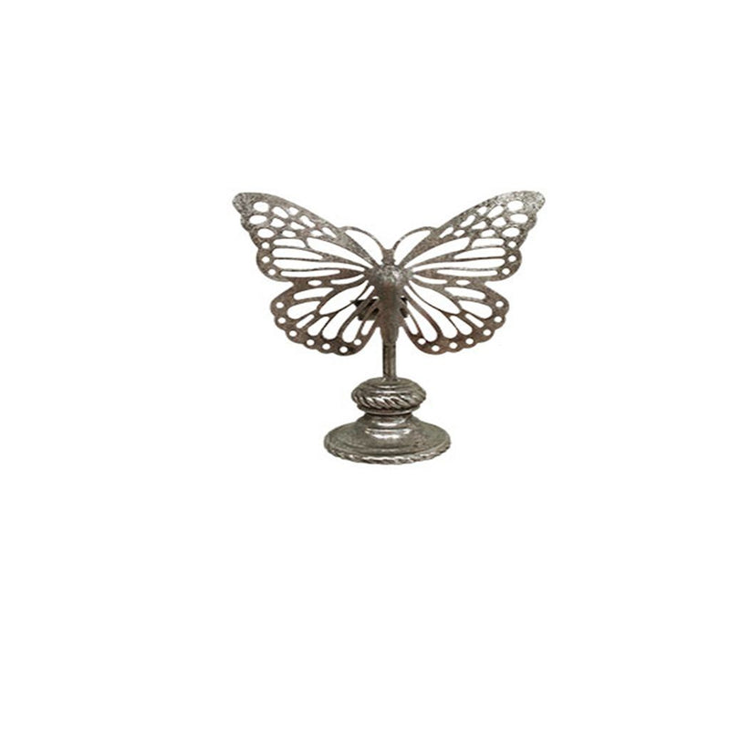 Candelabro plateado EL TRIUNFO en forma de mariposa
