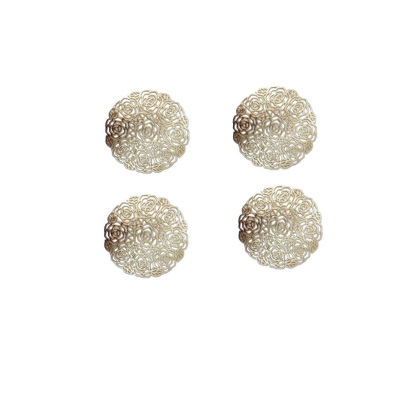 JGO.4 PORTAVASOS ROSAS ORO C014 COASTER