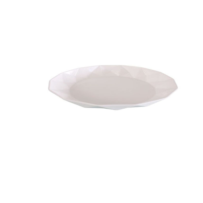 Bowl blanco EL TRIUNFO con diseño atemporal de triángulos
