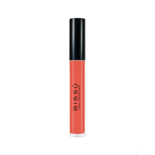 Labial líquido BISSU acabado mate naranja