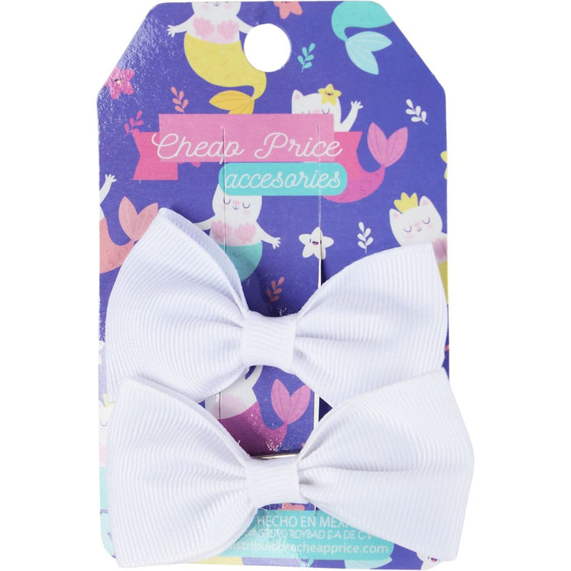 Set 2 pzs moños de listón PICKY pequeños dana para niña