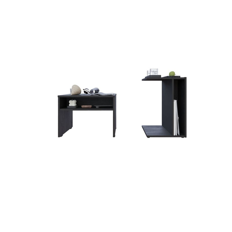 SET MESAS AUXILIARES WENGUE MADERK